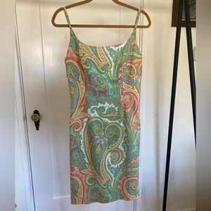 Vintage Carmen Marc Valvo Paisley Dress